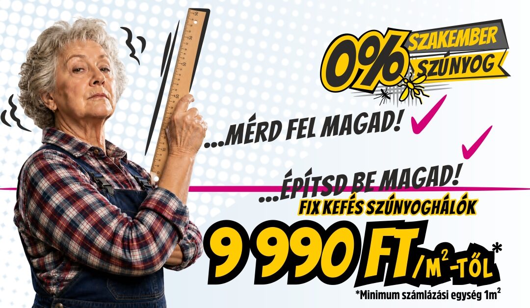 Keretes, kefés fix szúnyoghálók